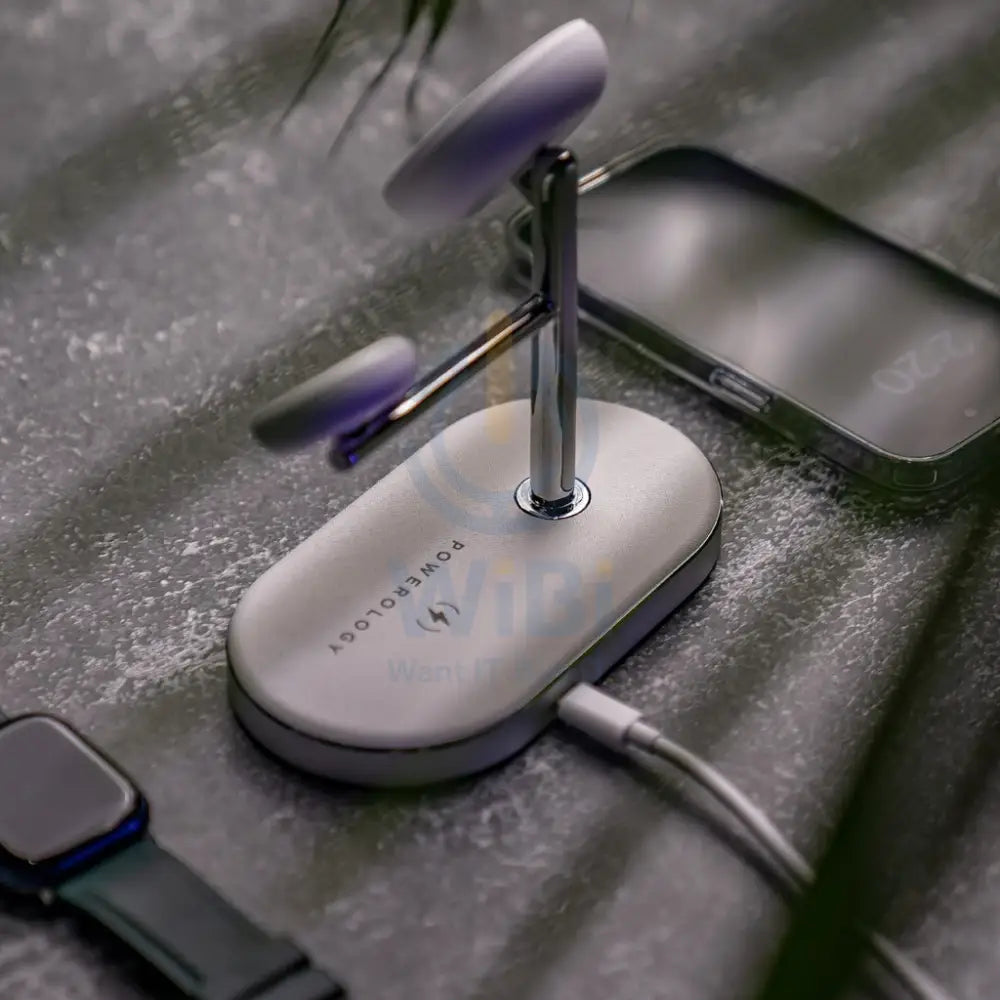 باورولوجي 3 في 1 30 واط 30 واط شحن موصل ابل ماج سيف 15 واط - أبيض اكسسوارات > طاقة محولات