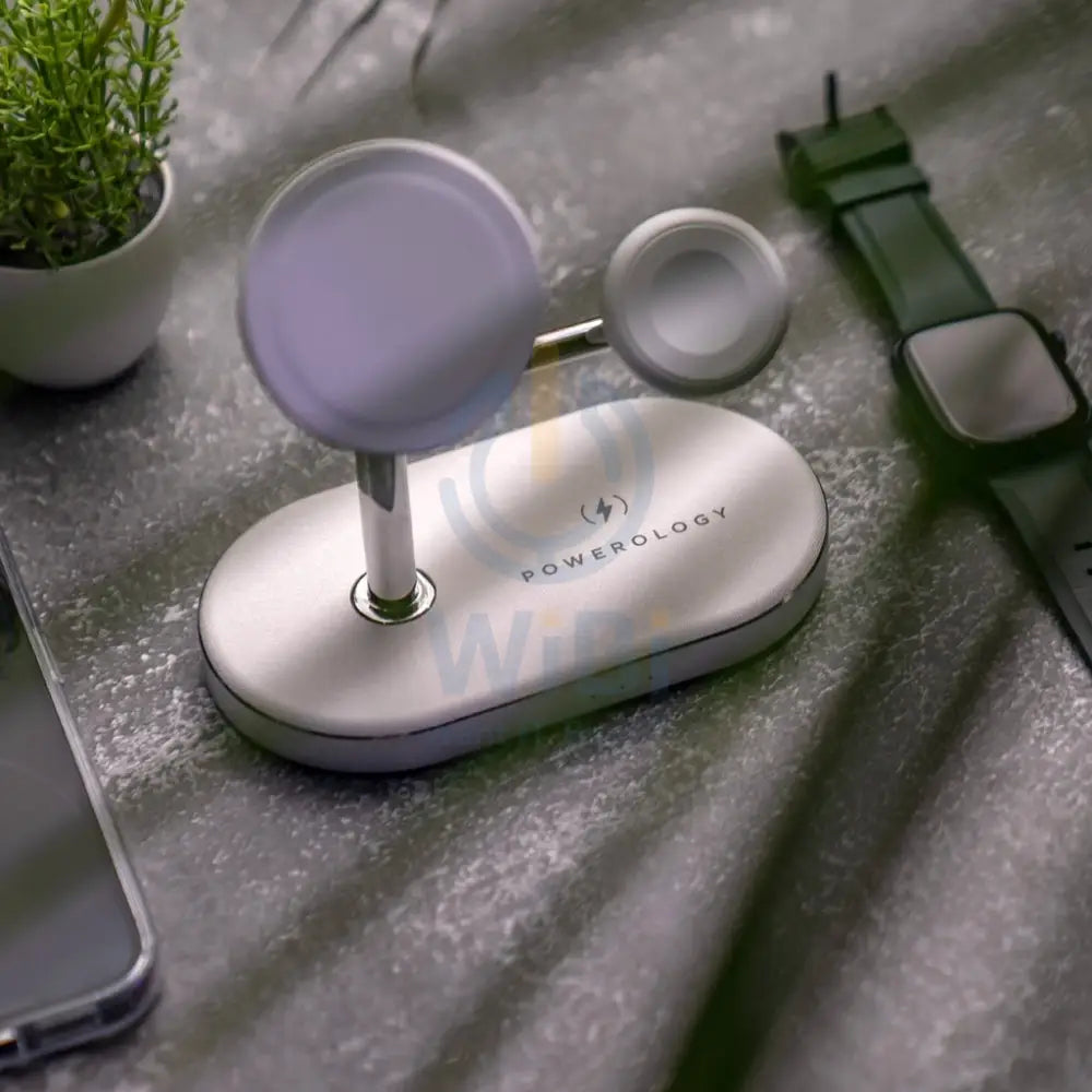 باورولوجي 3 في 1 30 واط 30 واط شحن موصل ابل ماج سيف 15 واط - أبيض اكسسوارات > طاقة محولات