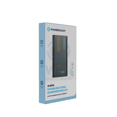 Powerology 31 Bits Stainless Steel Screwdriver Kit Accessories > Smart Devices