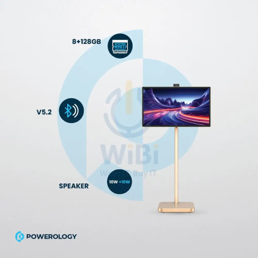Powerology - 32’’ Google 4K Screen / 4K Camera / 8GB / 128GB / Gold Accessories > Smart Devices > Smart TV