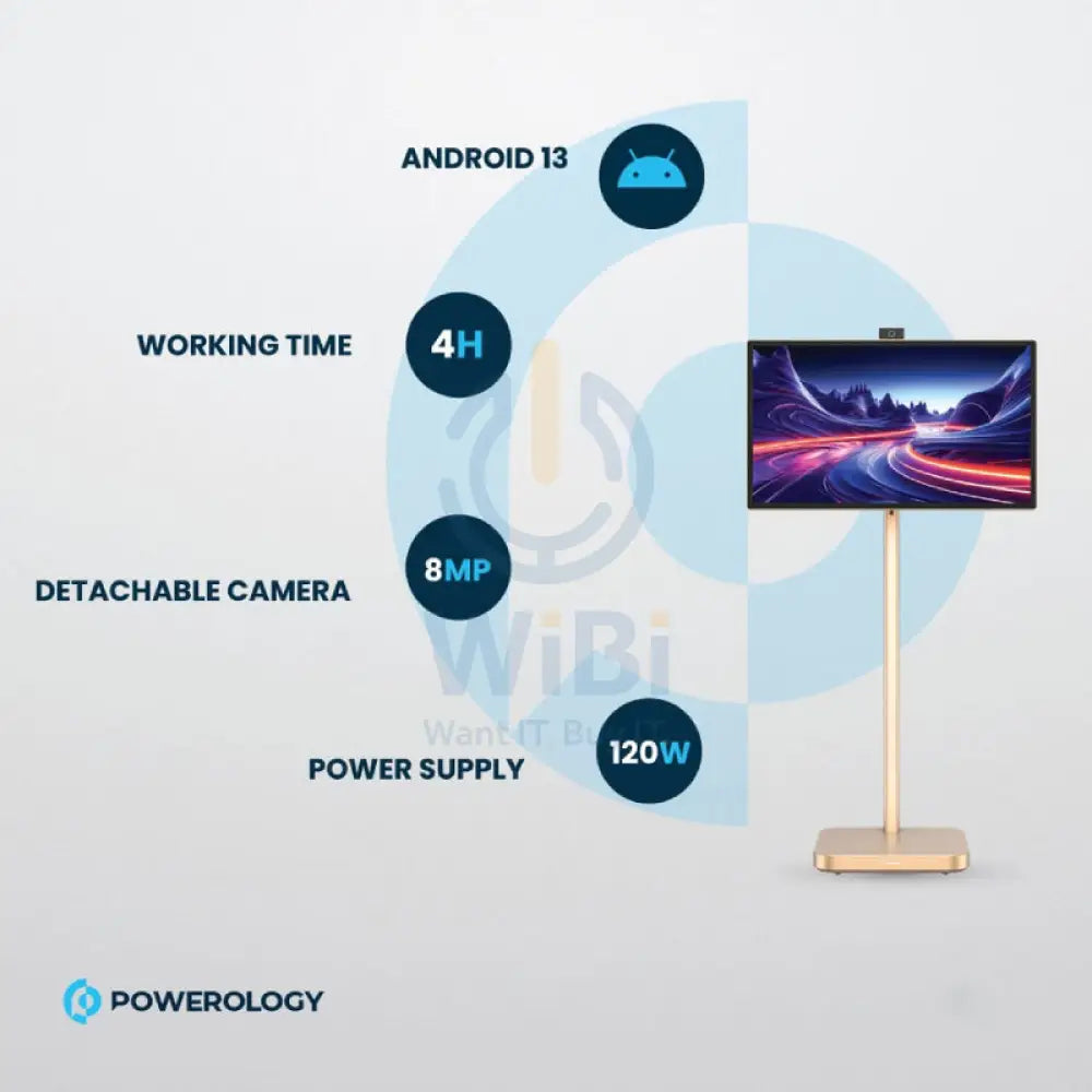 Powerology - 32’’ Google 4K Screen / 4K Camera / 8GB / 128GB / Gold Accessories > Smart Devices > Smart TV