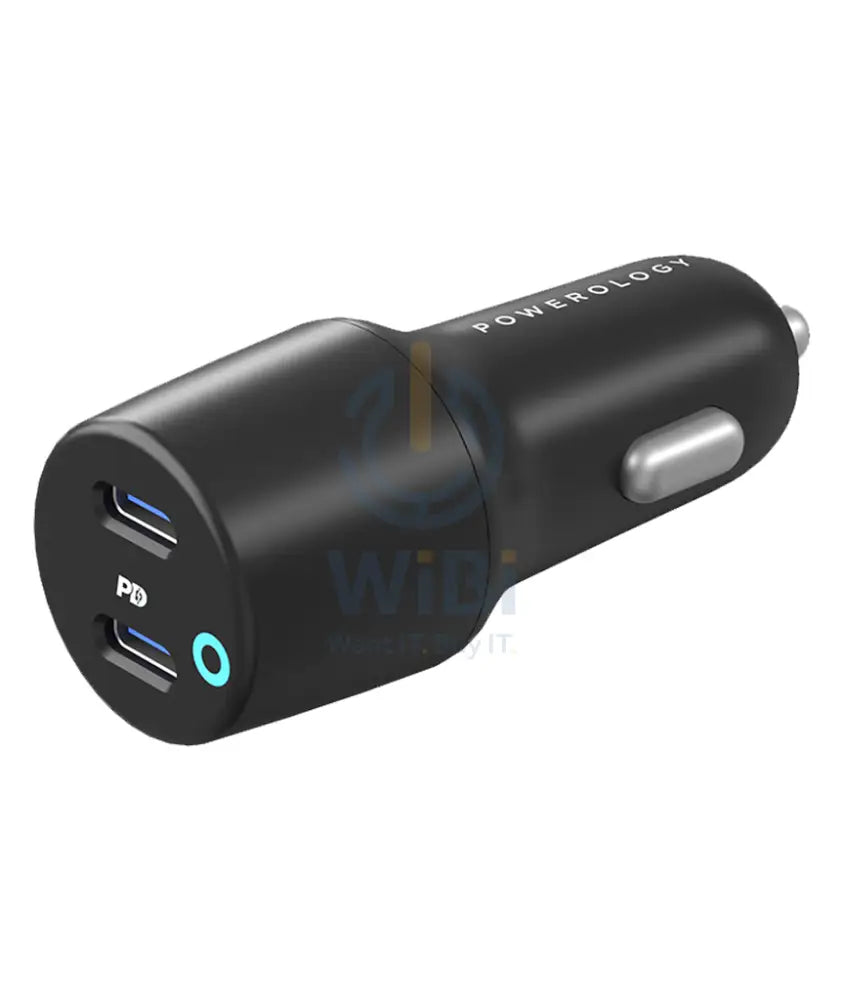 Powerology 38W Ultra-Quick Car Charger Dual Output Accessories > Mobiles & Tablets > Mobiles > Car Chargers > Offer Zone