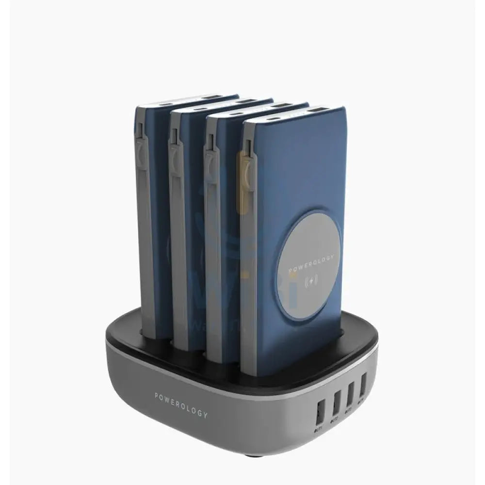 Powerology 4 in 1 Power Bank - 10000mAh / Lightning / Type-C / Blue