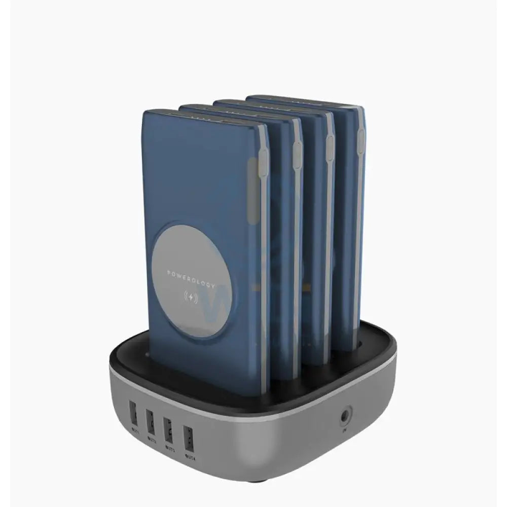 Powerology 4 in 1 Power Bank - 10000mAh / Lightning / Type-C / Blue