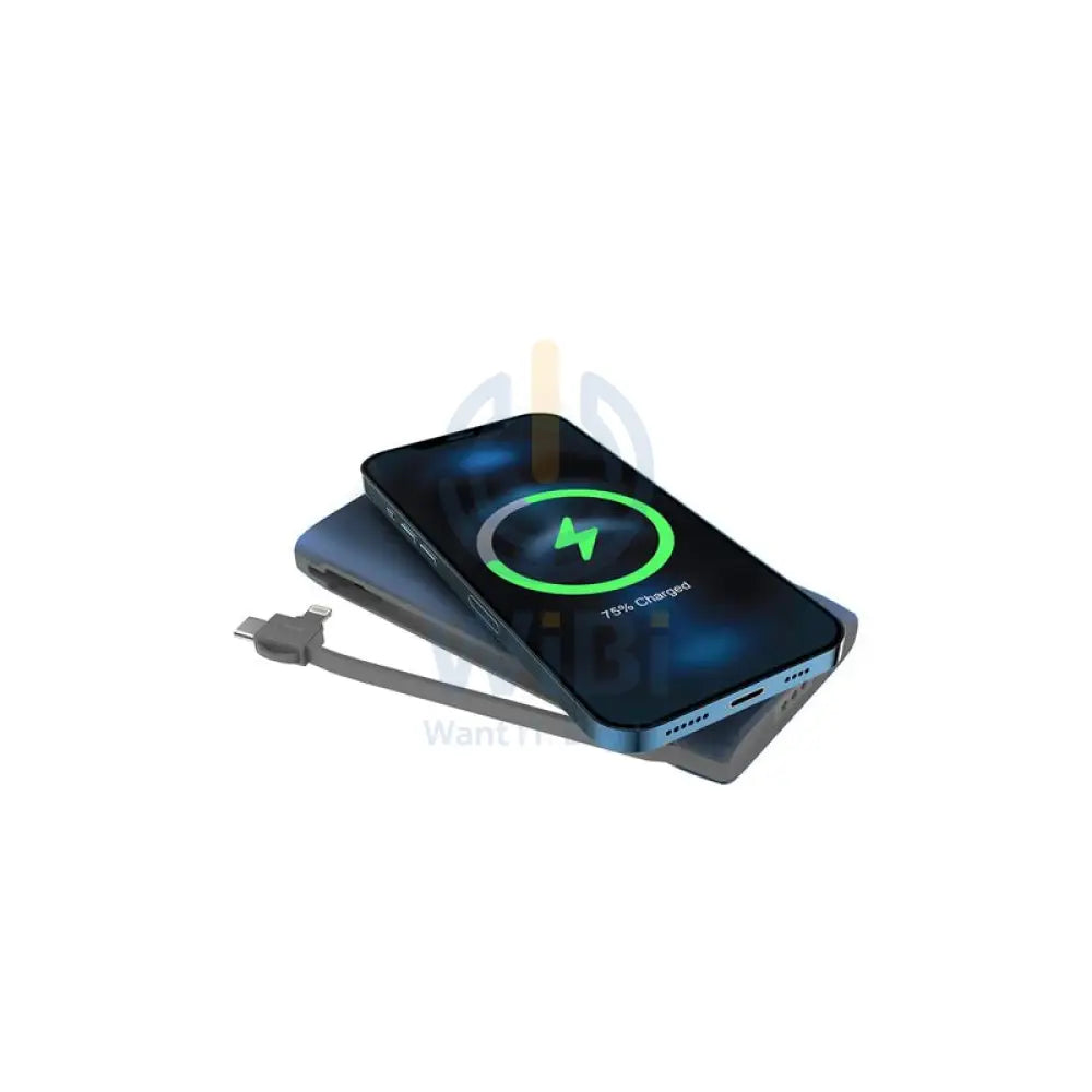 Powerology 4 in 1 Power Bank - 10000mAh / Lightning / Type-C / Blue