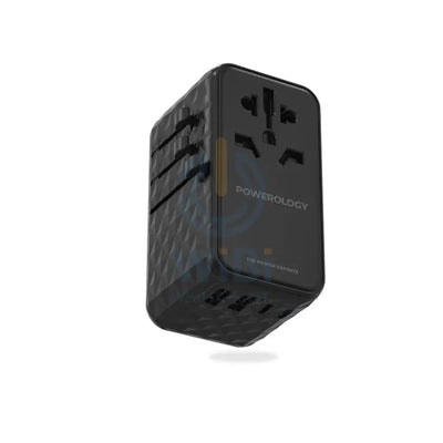Powerology 4-Port Universal GaN Super Charger - 100W / Black Accessories > Power Adapters