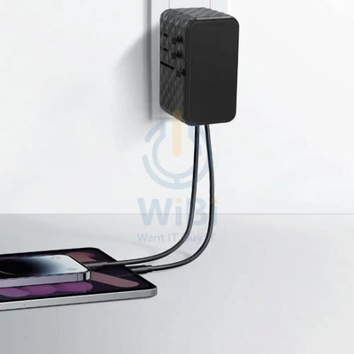 Powerology 4-Port Universal GaN Super Charger - 100W / Black Accessories > Power Adapters