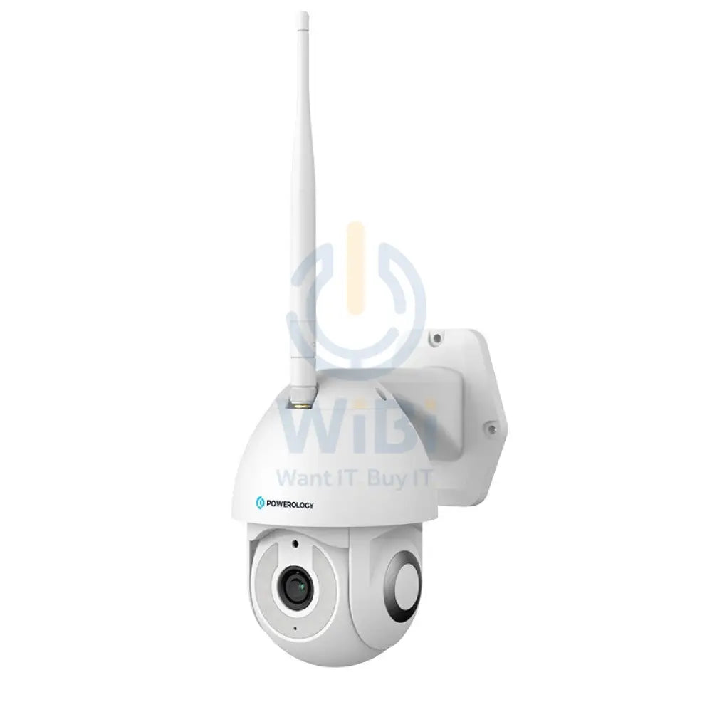 Powerology 4G Vertical & Horizontal Tilt Outdoor Camera - 14.4W / White Cameras > Security Cameras
