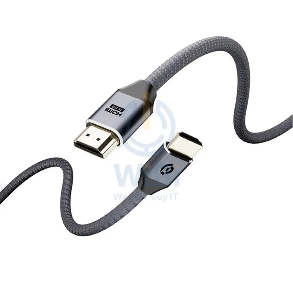 Powerology 8K HDMI Braided Cable 2M - Gray Accessories > Mobiles & Tablets > Tablets