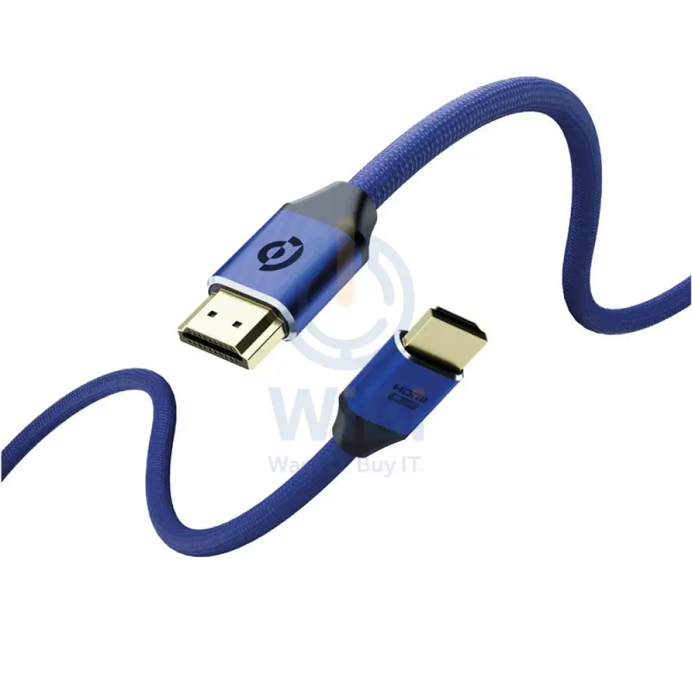 Powerology 8K HDMI Braided Cable 3M - Dark Blue Accessories > Mobiles & Tablets > Tablets