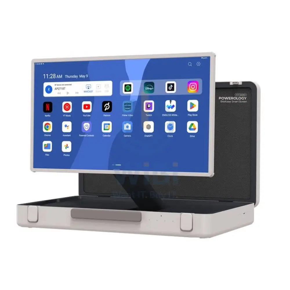 Powerology Android Briefcase Display - 27’’ LCD / 8GB / 128GB / White Monitors & Projectors > Monitors