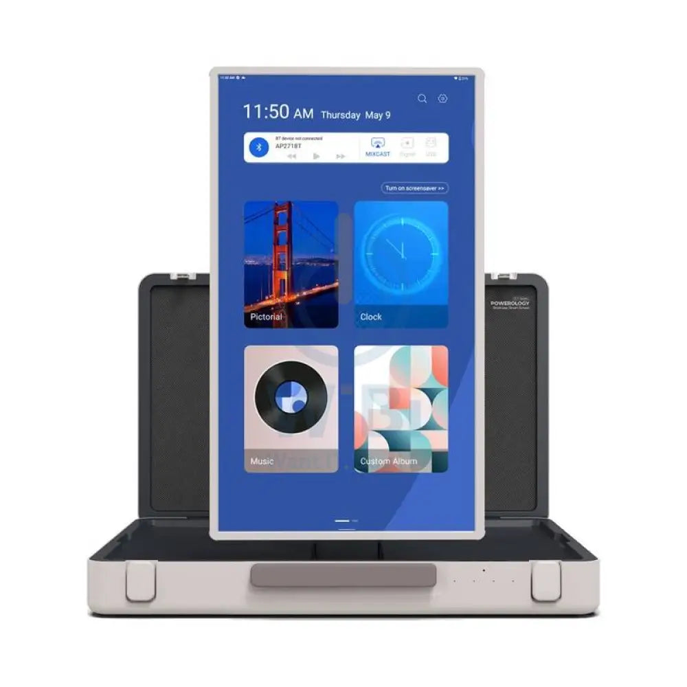 Powerology Android Briefcase Display - 27’’ LCD / 8GB / 128GB / White Monitors & Projectors > Monitors