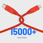 Powerology Braided USB-C to Lightning Cable - 1.2m / Red Accessories > Cables & Converters > Cables