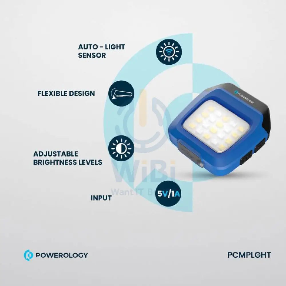 Powerology Clip-on LED Light - Black Accessories > Smart Devices