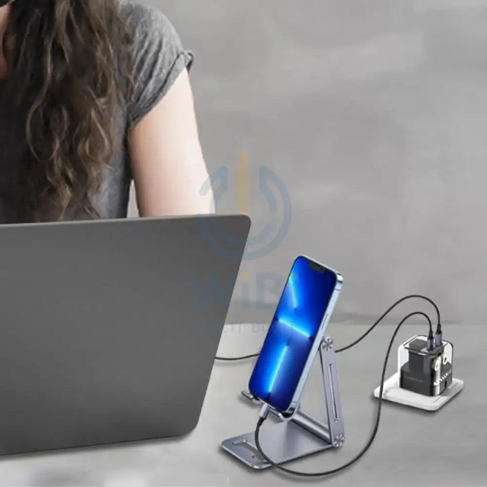 Powerology Crystalline Series Dual 35W PD GaN Charger With Folding Plugs - Black Accessories > Power Adapters