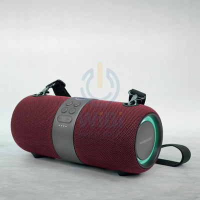 Powerology Cypher Portable Stereo Speaker – Bluetooth / 3-inch / Red Accessories > Audio > Speakers