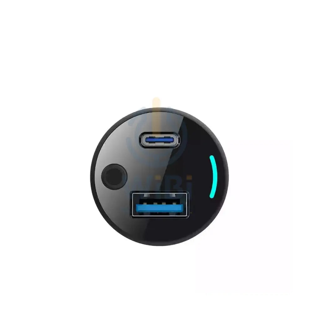 Powerology Dual Ports Car Charger With Coiled Cable - 45W / Black Accessories > Mobiles & Tablets > Mobiles > Car
