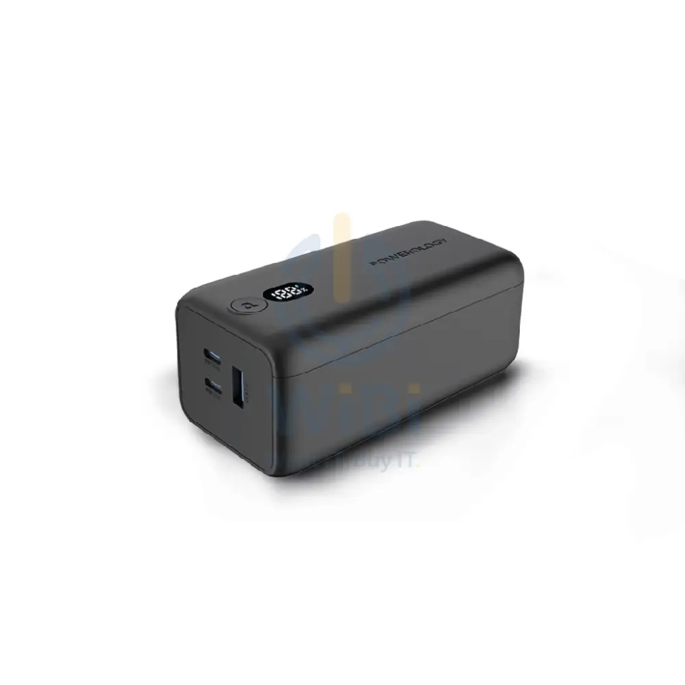 Powerology Onyx Dual USB-C Power Bank - 20000mAh / 65W / Black Accessories > Power Bank