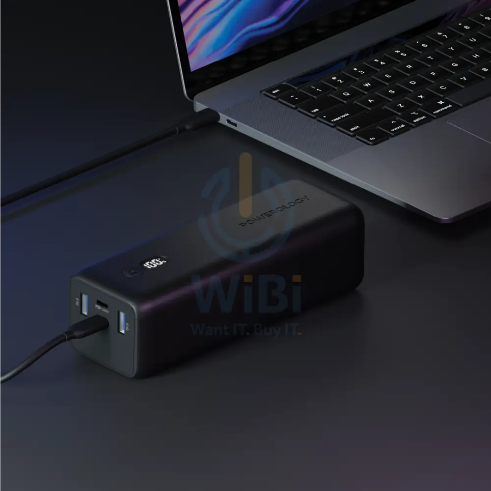 Powerology Onyx Dual USB-C Power Bank - 30000mAh / Black Accessories > Power Bank