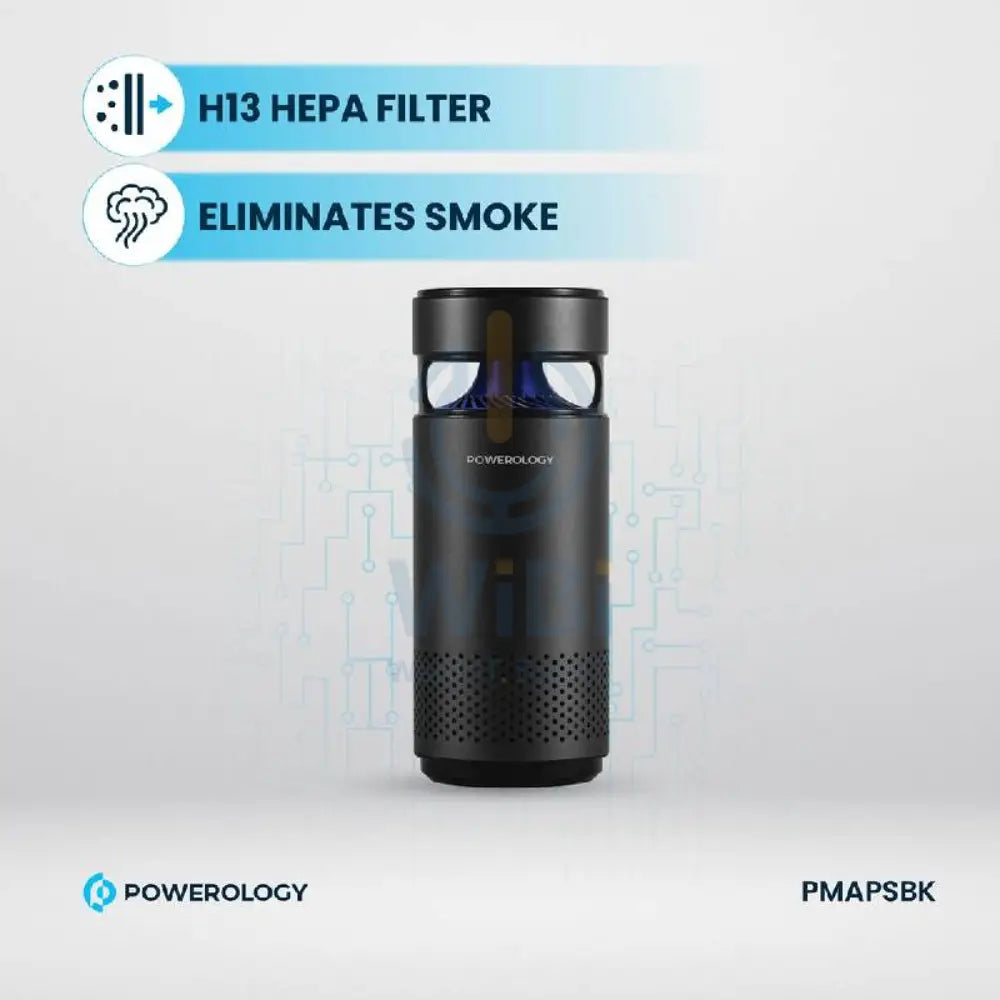 Powerology Portable Air Purifier - 2200mAh / Type-C / Black Accessories > Smart Devices