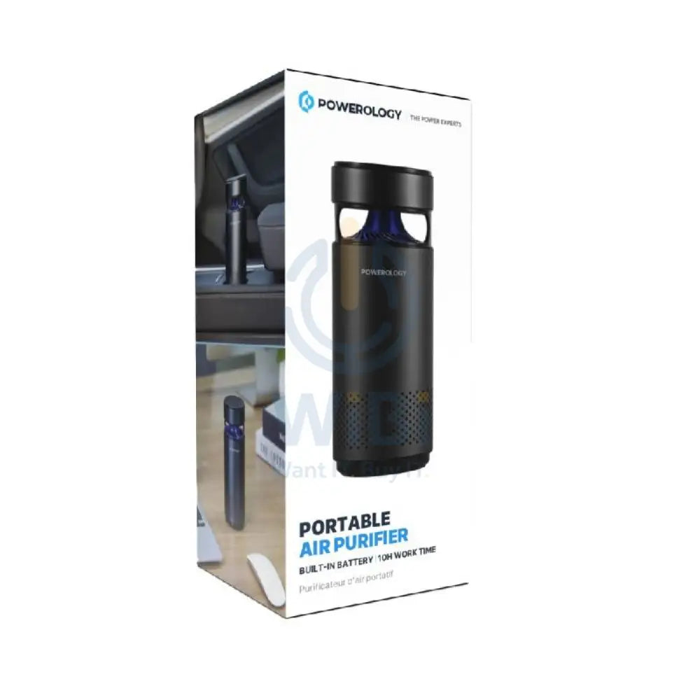 Powerology Portable Air Purifier - 2200mAh / Type-C / Black Accessories > Smart Devices