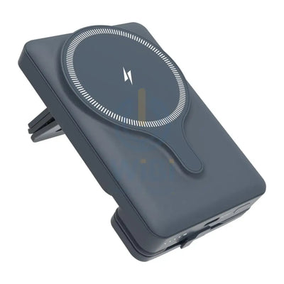 Powerology Power Bank With Magnetic Wireless Charger Car Mount - 5000mAh / USB / Type-C - Gray Accessories > Power Bank
