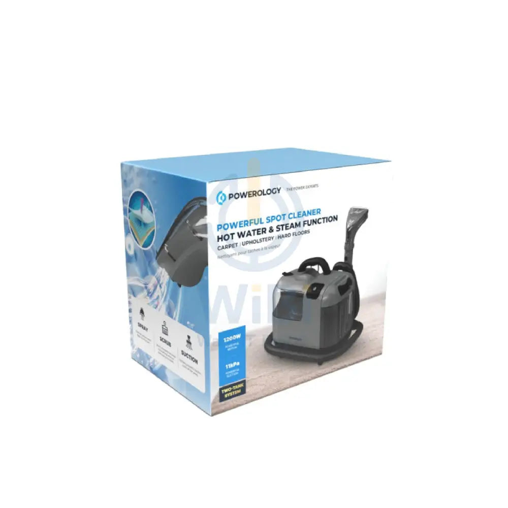 Powerology Powerful Spot & Stain Cleaner Hot Water & Steam Function - Black Accessories > Power Adapters