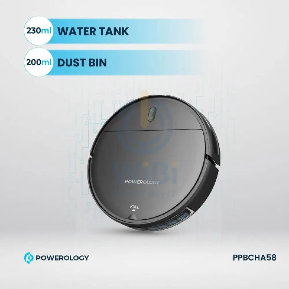 Powerology Smart Robovac Vacuum & Mop - Black Accessories > Smart Devices