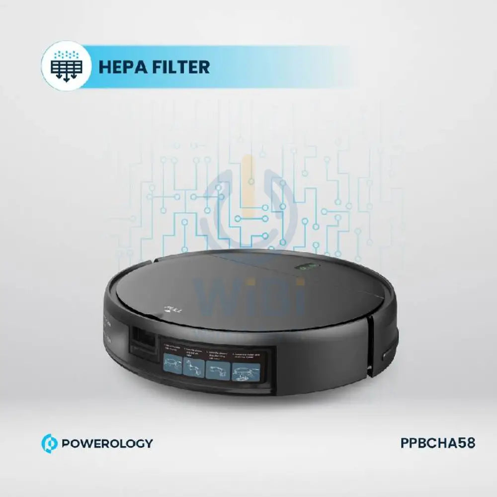 Powerology Smart Robovac Vacuum & Mop - Black Accessories > Smart Devices