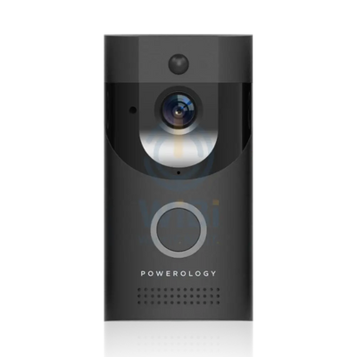Powerology Smart Video Doorbell With Night Vision And Motion Sensor - Black Accessories > Smart Devices
