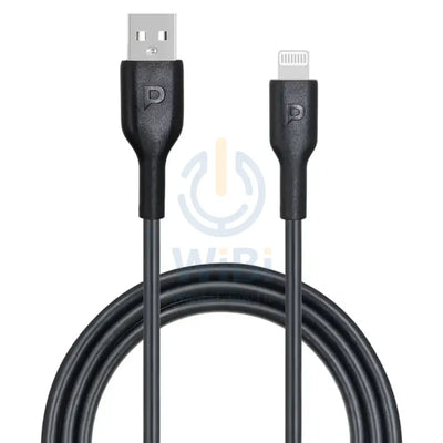 Powerology TPE USB-A To Lightning Data Sync And Charge 1.2m - Black Accessories > Cables & Converters > Cables
