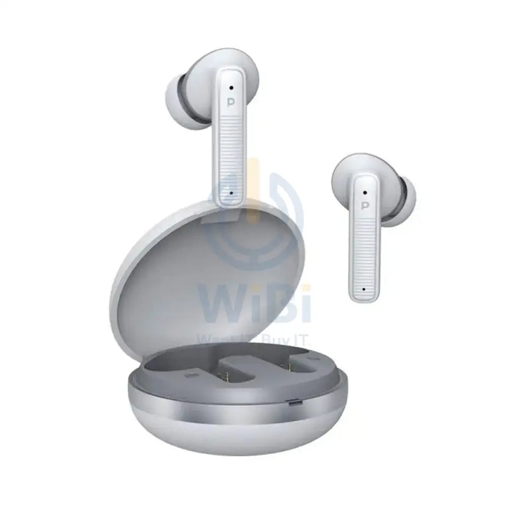 Powerology TWS Earphone with Quard Mic ENC - Type-C / 10M / Bluetooth V5.3 / White Accessories > Audio > Headphones