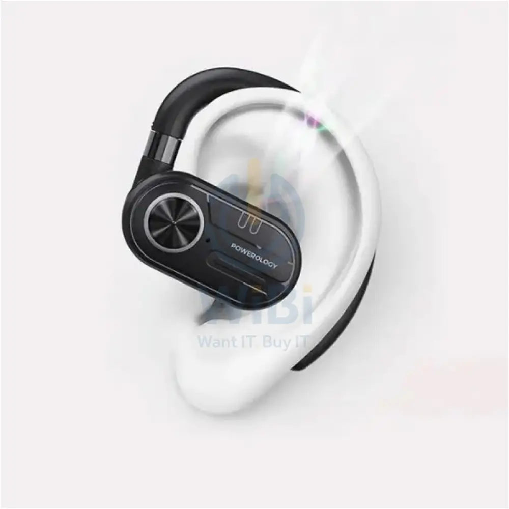 Powerology TWS Stereo Earbuds with Digital Display - 40mAh / Bluetooth V5.3 - Black Accessories > Audio > Headphones