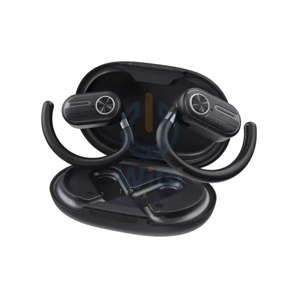 Powerology TWS Stereo Earbuds with Digital Display - 40mAh / Bluetooth V5.3 - Black Accessories > Audio > Headphones