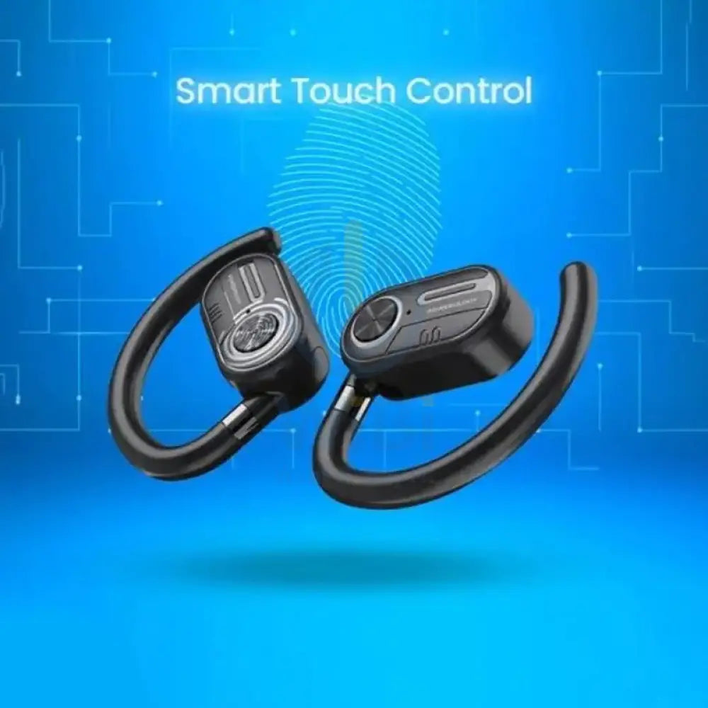 Powerology TWS Stereo Earbuds with Digital Display - 40mAh / Bluetooth V5.3 - Black Accessories > Audio > Headphones