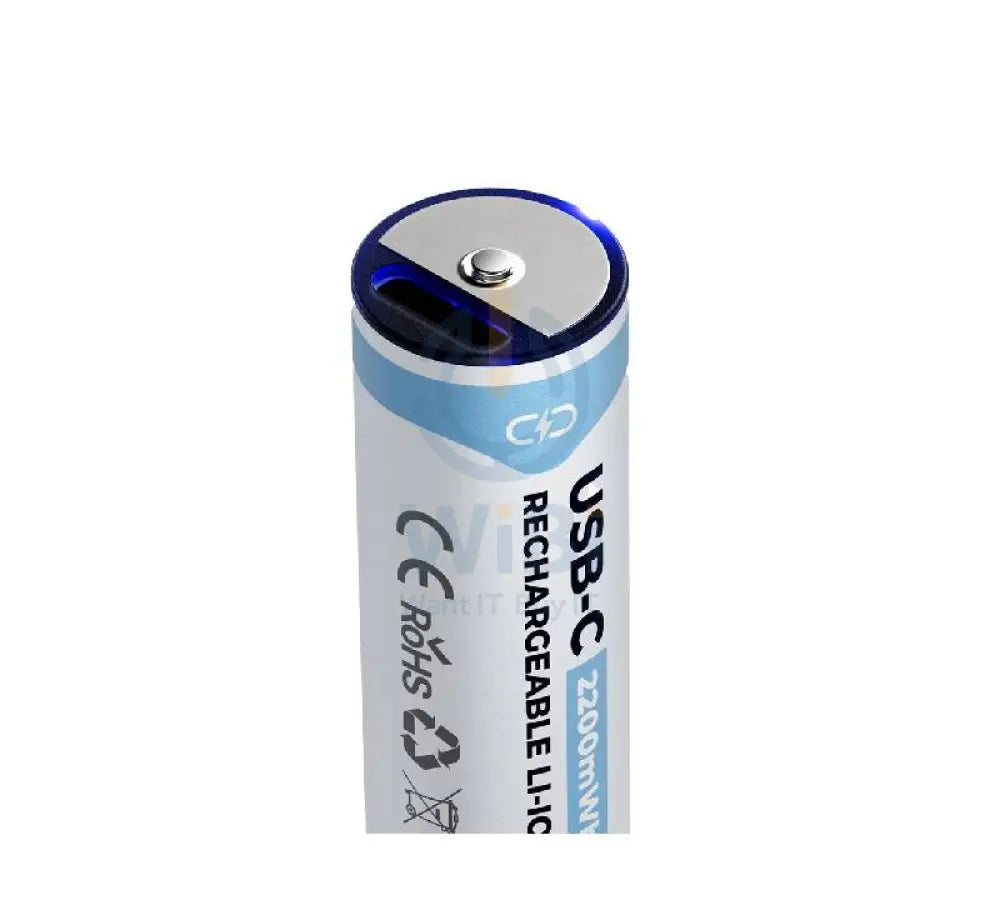 Powerology Type-C Rechargeable AA Battery - 1460mAh / Pack Of 4 Accessories > Other Peripherals