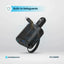 Powerology Type-C Retractable Car Charger - 103W / Black Accessories > Mobiles & Tablets > Mobiles > Car Chargers