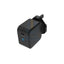 Powerology Ultra-Compact 61W PD GaN Charger With USB-C Cable - USB-C / 61W / Black
