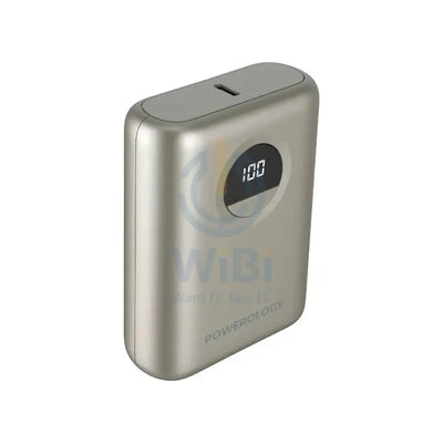Powerology Ultra-Compact Power Bank - 10,000mAh / 20W / USB-C / USB-A / Titanium Accessories > Power Bank