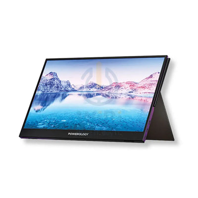 Powerology Ultra-Slim Full HD Portable Monitor 15.6’’ - Black Monitors & Projectors > Monitors