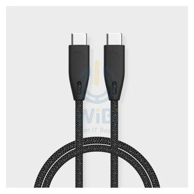 Powerology USB-C Charging Cable - USB-C To USB-C / 2 Meters / Black