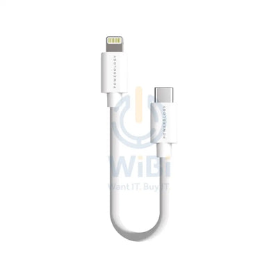 Powerology USB-C to Lightning Connector Cable 0.25m – White Accessories > Cables & Converters > Cables