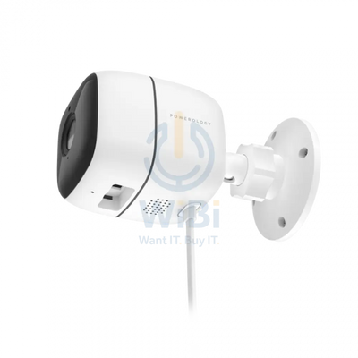 Powerology WiFi Smart Outdoor Camera 110 Wired Angle Lens Camera - White Cameras > Security Cameras