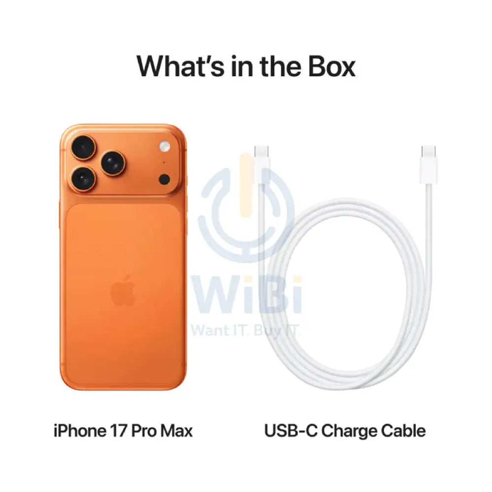 Pre-order Apple iPhone 17 Pro Max - 256GB / Cosmic Orange / 5G / 6.9’’ Mobiles & Tablets > Mobiles