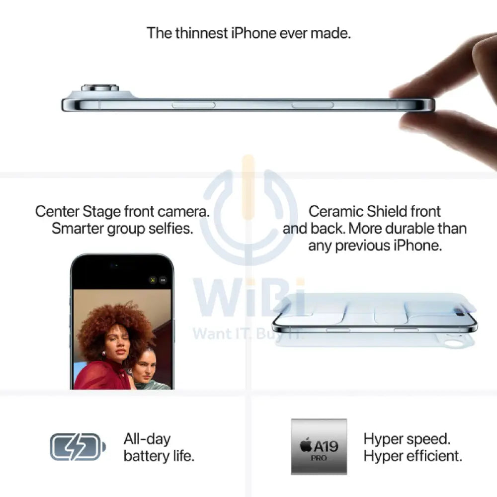 Pre-order Apple iPhone Air - 256GB / Cloud White / 5G / 6.5’’ Mobiles & Tablets > Mobiles