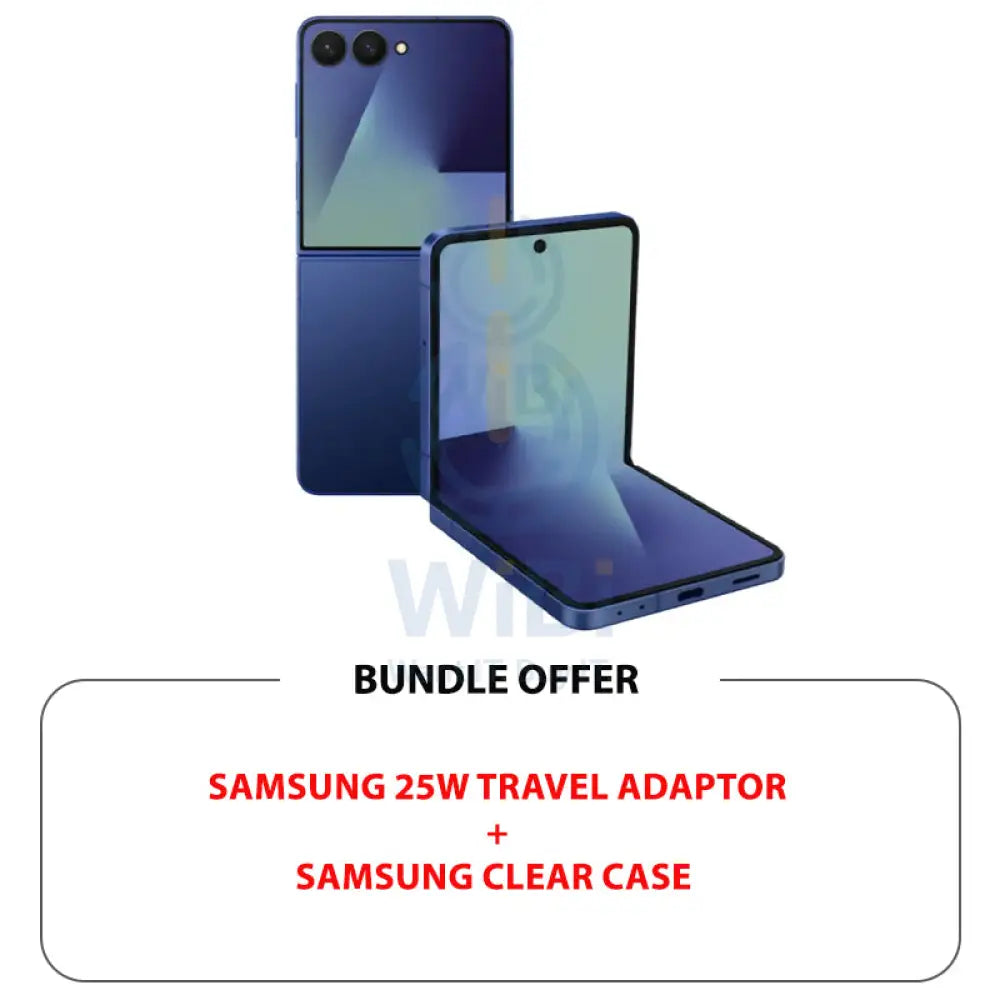 Pre-order Samsung Galaxy Z Flip7 - 12GB RAM / 512GB / Blue Shadow / 5G / 6.9’’ FHD + Mobiles & Tablets > Mobiles