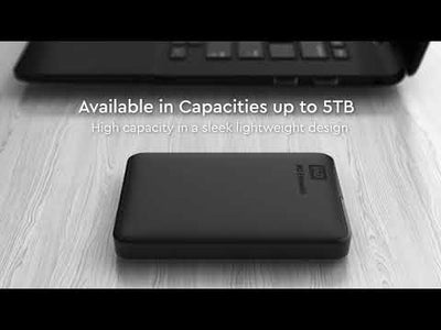 WD Elements Portable - 4TB / USB 3.0 / Black / External Hard Drive