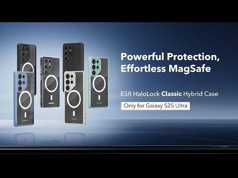 ESR Classic Hybrid Case (HaloLock) - Samsung Galaxy S25 Ultra / Clear