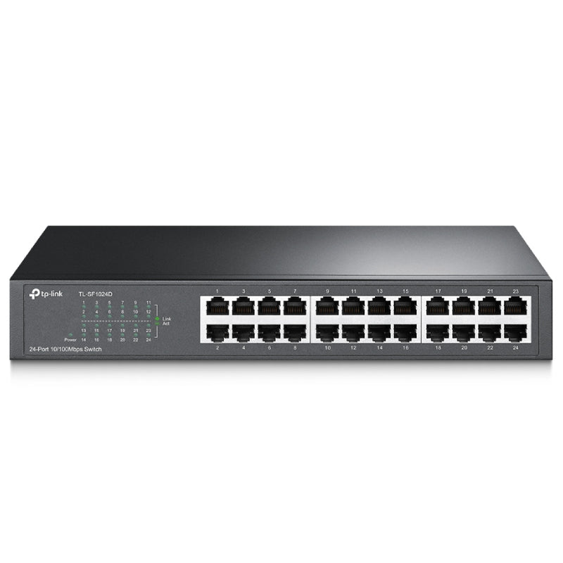 TP-Link (TL-SF1024D) 24-port 10/100Mbps Desktop/Rackmount Switch - 4.8Gbps / LAN