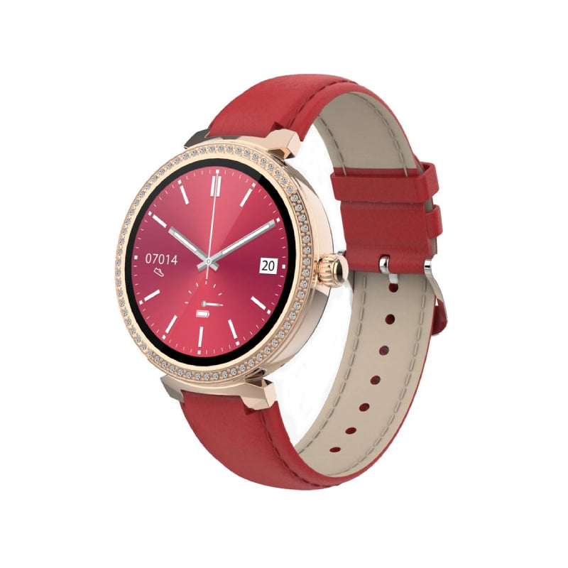 Porodo Belle Smart Watch - 1.19" AMOLED / Bluetooth / Red